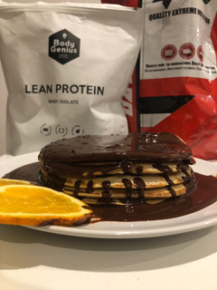 Una foto de Tortitas de avena con chocolate