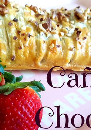 Foto principal de Caña de hojaldre rellena de chocolate, superfácil y riquísima