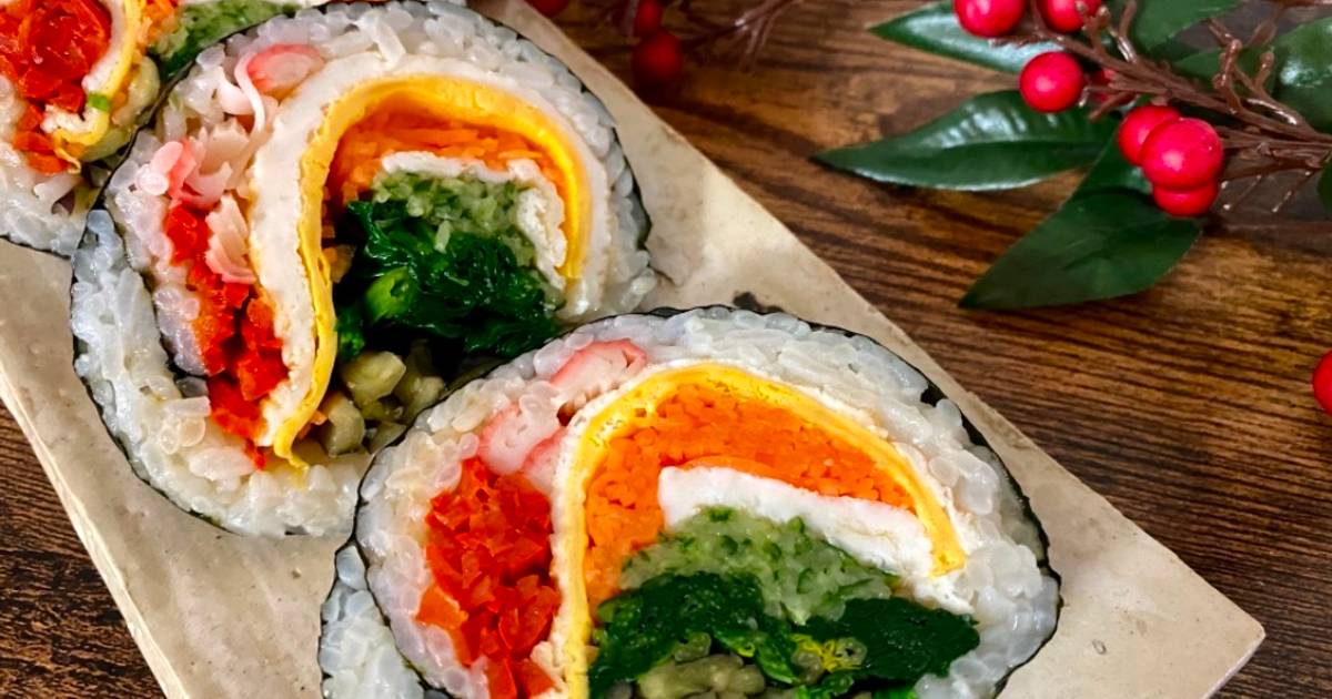 4 easy and tasty rainbow sushi recipes by home cooks - Cookpad