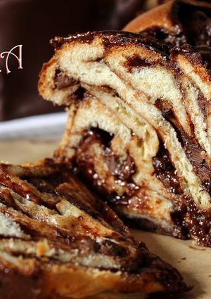 Una foto de Babka de chocolate
