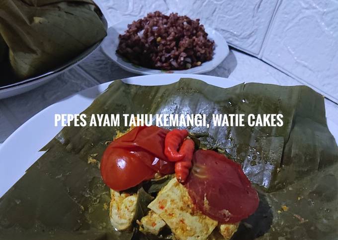 Pepes ayam tahu kemangi, no minyak, tips bumbu tidak bau langu