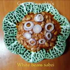 White beans sabzi A picture of White beans sabzi.