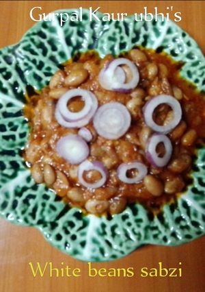 A picture of White beans sabzi.