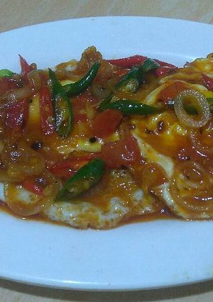 Foto resep Telur masak saos