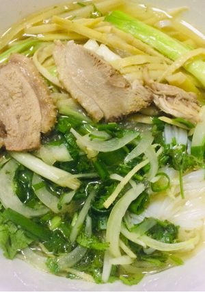 Hình của món Bún măng vịt.