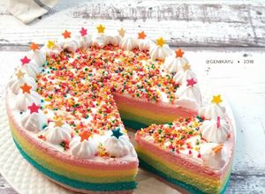 Foto resep RAINBOW CAKE ekonomis