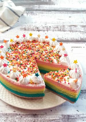 Foto resep RAINBOW CAKE ekonomis