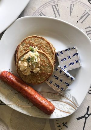 صورة لوصفة بان كيك مالح بالزعتر