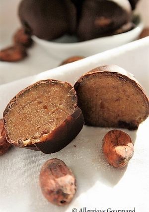 Une photo de Bouchées chocolatées, Bio {sans gluten / sans lait / sans œufs / végétalien}