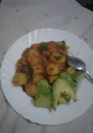 A picture of Stewed bananas(matoke).