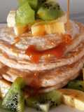 Pancakes veganos esponjosos semiintegrales