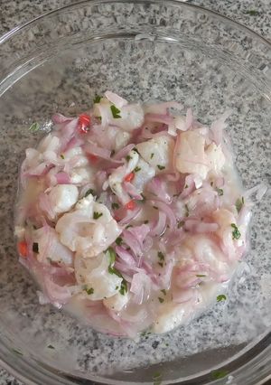 Una foto de Ceviche a mi estilo