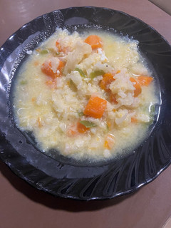 Una foto de Sopa de coliflor y zanahorias