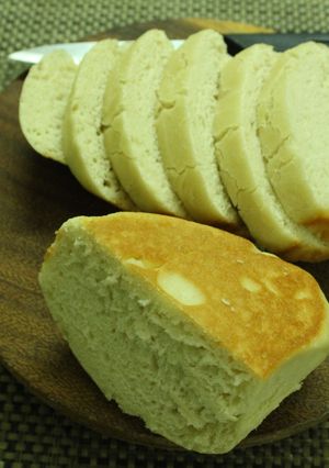 A picture of Amish White Bread in a pressure cooker.