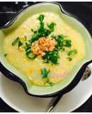 Cháo cá hồi bí đỏ