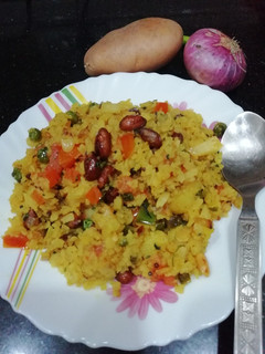 A picture of Batata Kanda Poha.