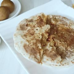 A picture of Puran Poli Village Style.