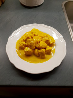 Una foto de Pollo al curry