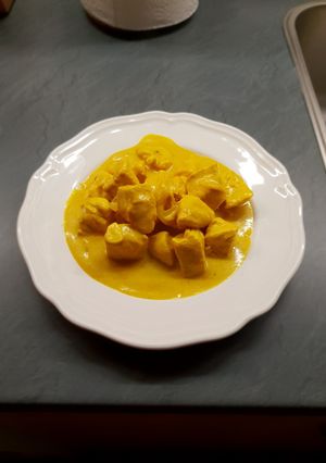 Una foto de Pollo al curry
