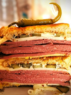 Una foto de Sándwich de Pastrami
