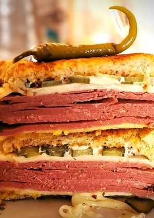 Una foto de Sándwich de Pastrami