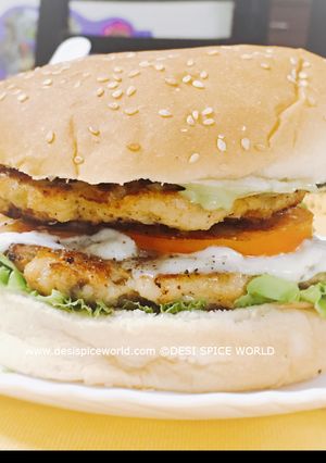 A picture of Chicken Burger - Homemade Patty.