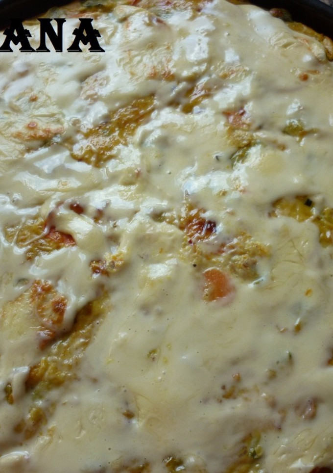 Una foto de Tarta de verduras con masa de semillas