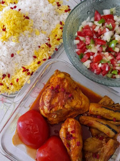 عکسی از دستور مقلوبه پلو