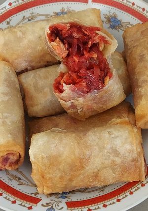 Foto resep Lumpia Isi Buah Bit