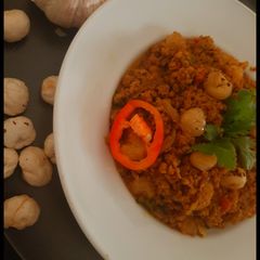 A picture of Keema makhana 😋.
