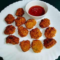A picture of Puffed Rice Pakoda | Murmura Pakoda.