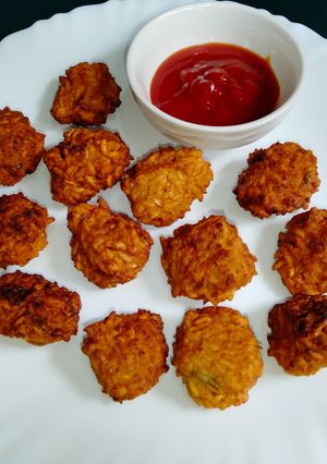 A picture of Puffed Rice Pakoda | Murmura Pakoda.