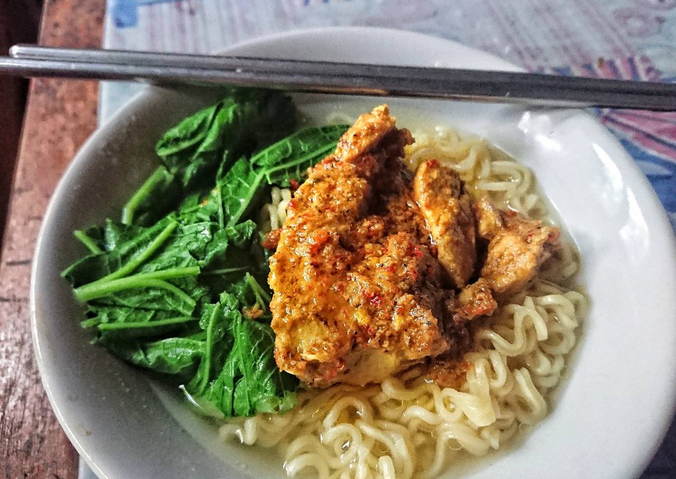 Mie ayam rendang