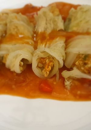 Foto resep Tofu cabbage roll #diet