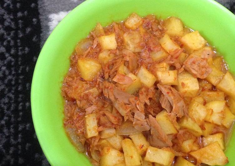 Resep Tuna Spicy Campur Kentang Simple Anti Gagal