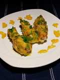 Alitas de pollo con salsa holandesa y perejil