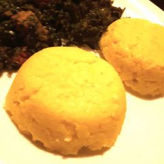 A picture of Tumeric Ugali.