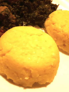A picture of Tumeric Ugali.