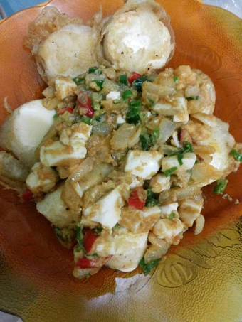 Langkah Mudah untuk Menyiapkan Resep Tofu saos telur asin yang Uenak Anti Ribet, Mantap Sekali