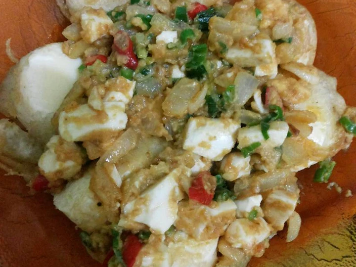 Langkah Mudah untuk Menyiapkan Resep Tofu saos telur asin yang Uenak Anti Ribet, Mantap Sekali