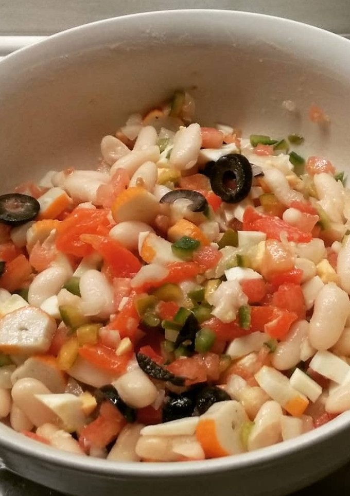 Una foto de Ensalada fresca de alubias