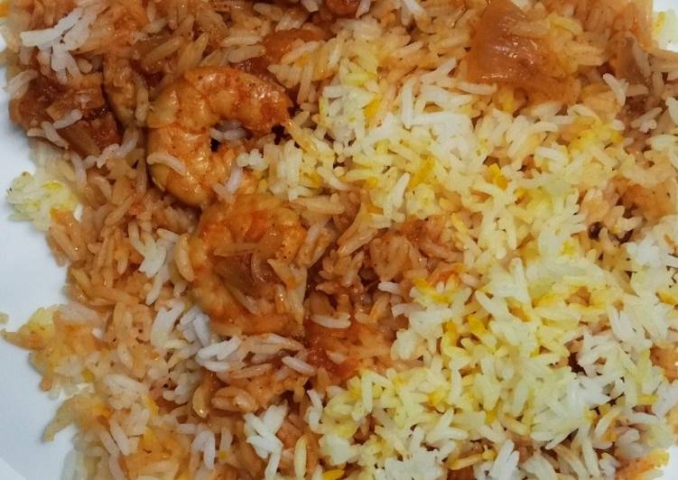 Recipe of Super Quick Homemade Prawns biryani