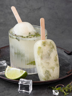A picture of Mojito Ice Pops.