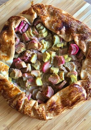 Une photo de Tarte à la rhubarbe