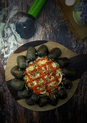 Foto resep Black Pizza Monsta