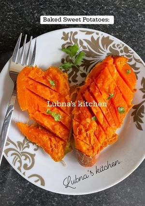 A picture of Baked Sweet Potatoes:.