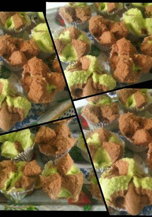 Foto resep Bolu Kukus Mekar Pandan Moca