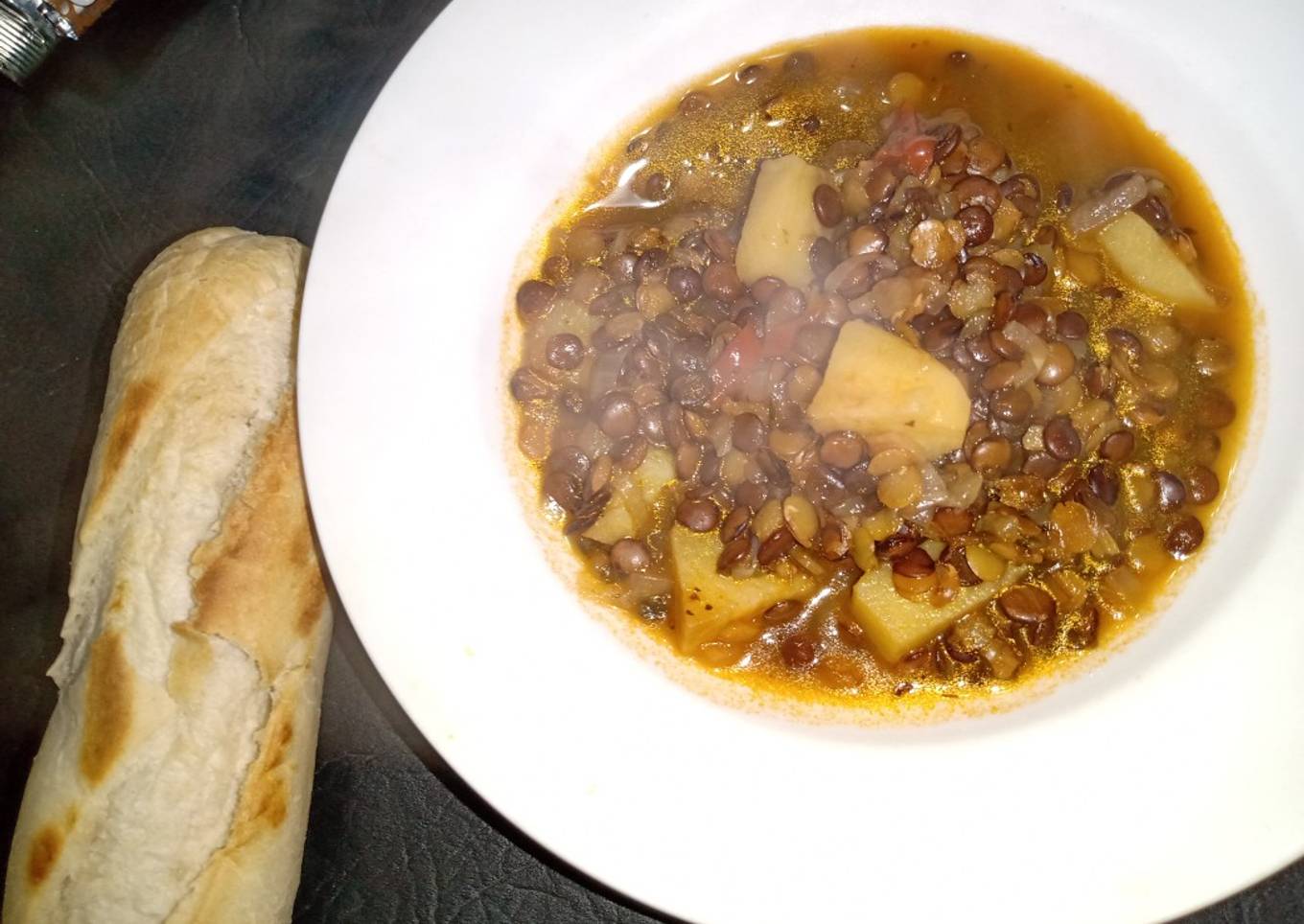 Guiso de lentejas, saludable