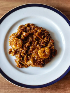 Una foto de Arroz con calamares cremoso en Mambo