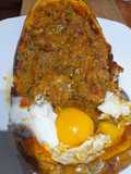Coreanito con sofrito y huevo